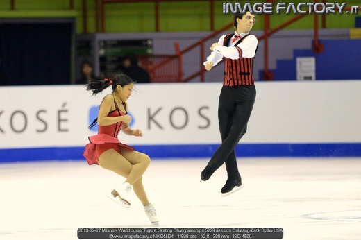 2013-02-27 Milano - World Junior Figure Skating Championships 5229 Jessica Calalang-Zack Sidhu USA